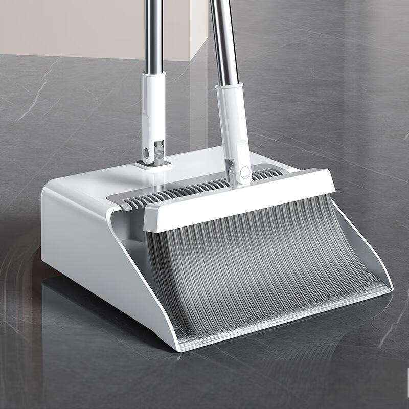 Soft Bristle Household Broom and Dustpan Set