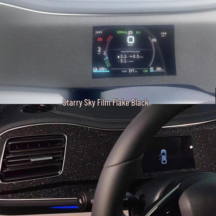 BYD Qin PLUS Carbon Fiber Gear Shift Stickers for 21 Models - Interior Protection and Decoration
