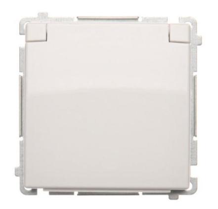Simon Basic Gniazdo Wtyczkowe Schuko Do Wersji Ip44 (Moduł) 16A, 250V~,Zaciski Śrubowe Biały Bmgsz1B.01/11