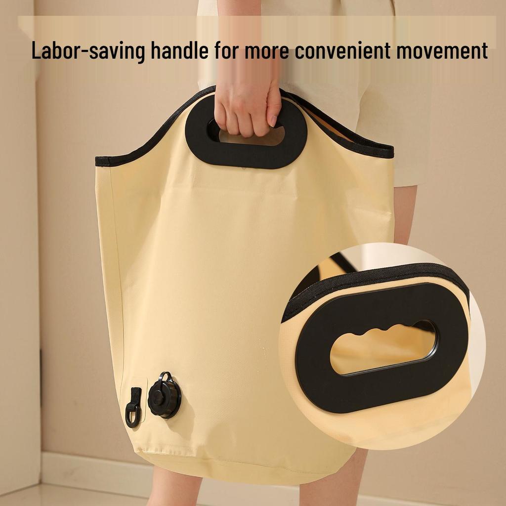 Portable Foldable Insulated Foot Bath Bucket - Deep, Thickened Design with Drainable Foot Soak Bag for Calf Coverage At Home