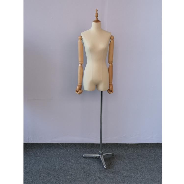 

Бархатный манекен женского полуторса для демонстрации одежды