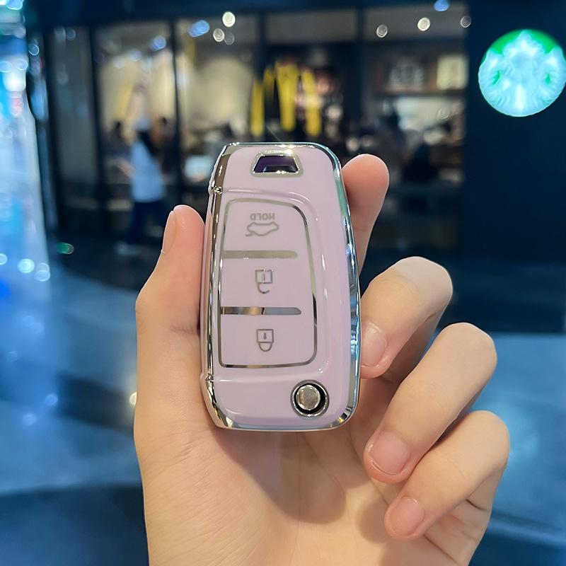 TPU-Autoschlüsselabdeckung, Shell-Halter für Hyundai Tucson Sonata Elantra I40 Celesta I35, Schlüsseletui, schlüsselloses Kappenzubehör