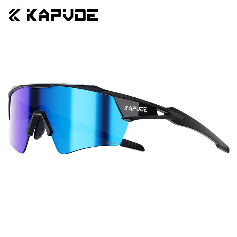 Kapvoe Hiking Eyewear Cycling Glasses UV400 Photochromic Sunglasses for Men Women Bike MTB Outdoor Riding Driving Running