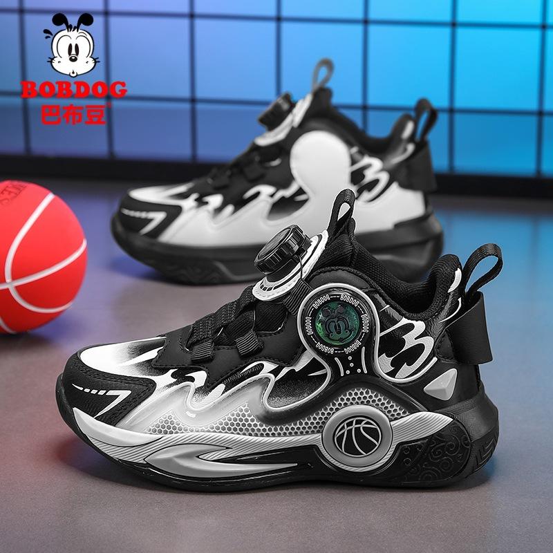 

Babu bean мальчиковые туфли 2025 новая весна детские спортивные баскетбольные туфли мальчики красные туфли на новый год год быка 40