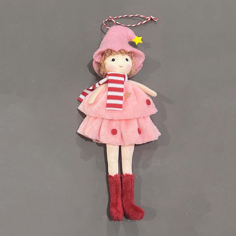 

WTEMPO Рождественский кулон Милые елочные украшения Праздничный декор для Рождества, Нового года, вечеринки и украшения дома Кукольный домик Рождественские украшения 1pc розовый