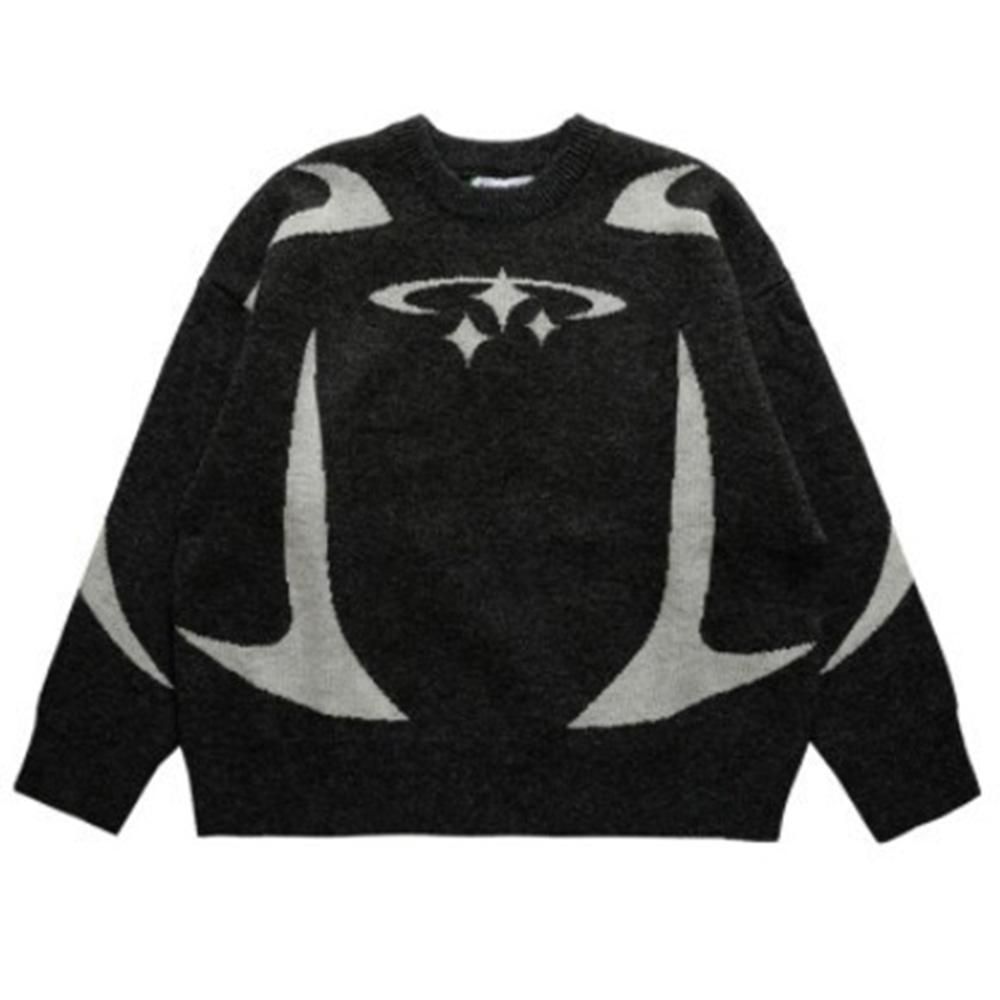 Women Polyester Casual Sweaters Long Sleeve Fashion Print Soft comfortable Skin-friendly Knitwear Loose Pullovers