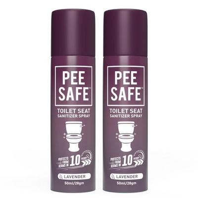 İdrara Dayanıklı Klozet Kapağı Dezenfektan Spreyi (50ml - 2 Adet Paket) - Lavanta | İdrar Yolu Enfeksiyonu ve Diğer Enfeksiyon Riskini Azaltır | %99,9 Mikroptan Korur