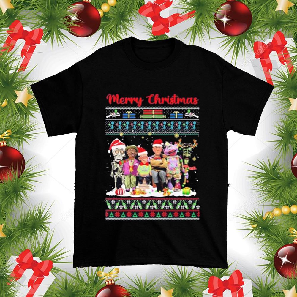 Santa Jeff Dunham Characters Merry Christmas Ugly T Shirt Full Size S-5XL Unisex T-Shirt S