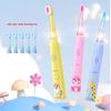 Kids Sonic Electric Toothbrush Cartoon with Colorful LED Light IPX7 Waterproof Rechargeable Overall Clean Teeth Oral Care Toothbrush