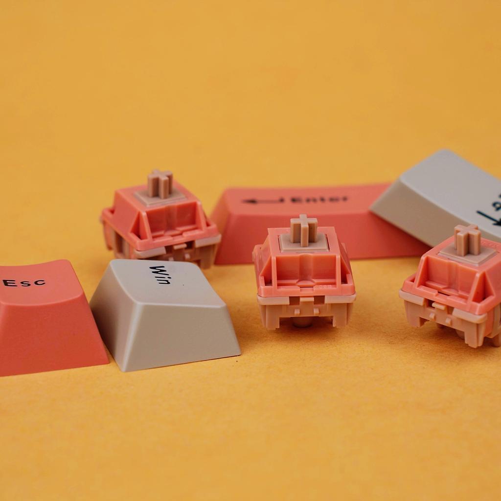 

HMX Retro J Tactile Switch 5pin Mechanical keyboard Super Exciting Paragraph Sense Customized Kit Accessories Factory lubed 10 PCS