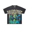 DRIPX T-shirt da uomo a maniche corte, 100% cotone, morbida, comoda e casual, vestibilità larga streetwear, modello a fantasia 'Valley Pattern 1'