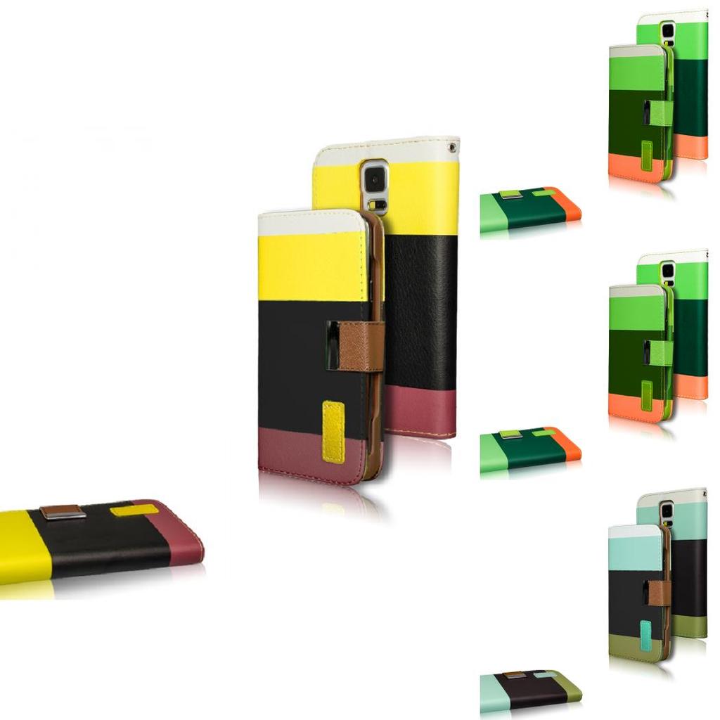 Samsung Foldable Wallet Phone Cover With Card Holder And Kickstand For Travel And Daily