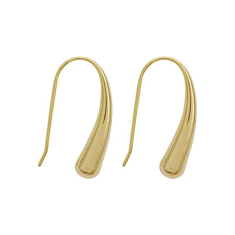 Temperament Minimalist water drop stud earrings Simple cold wind earrings Earrings that do not need to be removed when sleeping