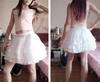 Womens Sexy Lace Gauze Mini Skirt For Women High Waist Pleated Skirt