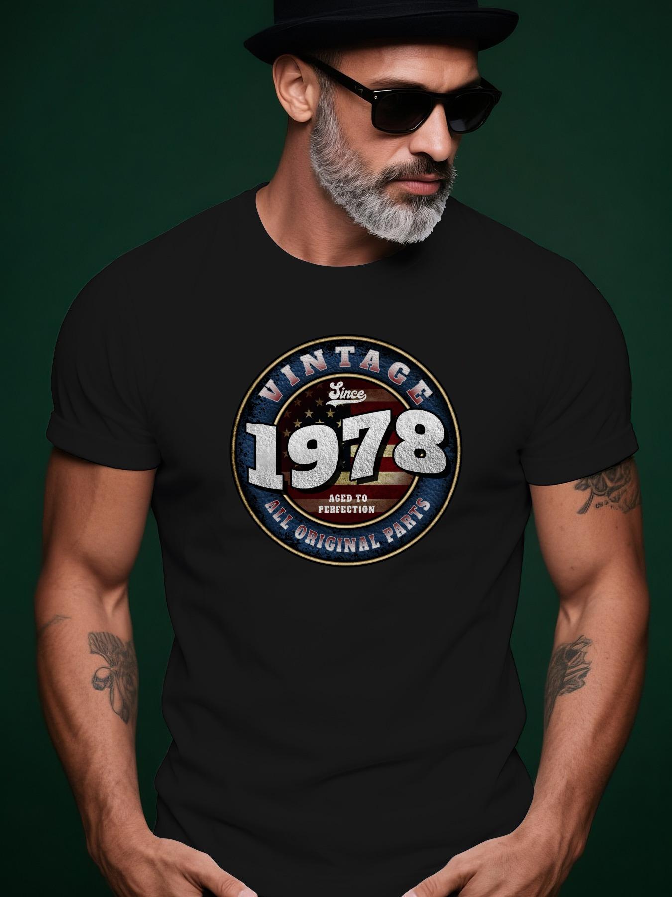 Vintage Tshirt Vintage 1978 Retro Graphic Tshirt - Casual... L