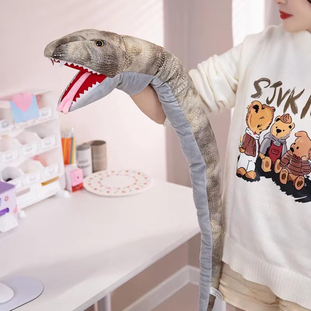 Lizard Snake Plush Hand Puppet Frog Crocodile Storytelling Puppet Animal Hand Puppet  Role-playing