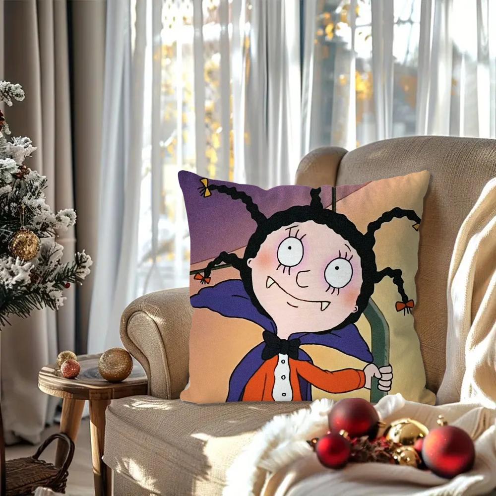 M-Mona the V-Vampire animated series Pillow Case Square Pillow Bedroom Sofa Leisure ComfortCar Living Room Home Decoration 40X40