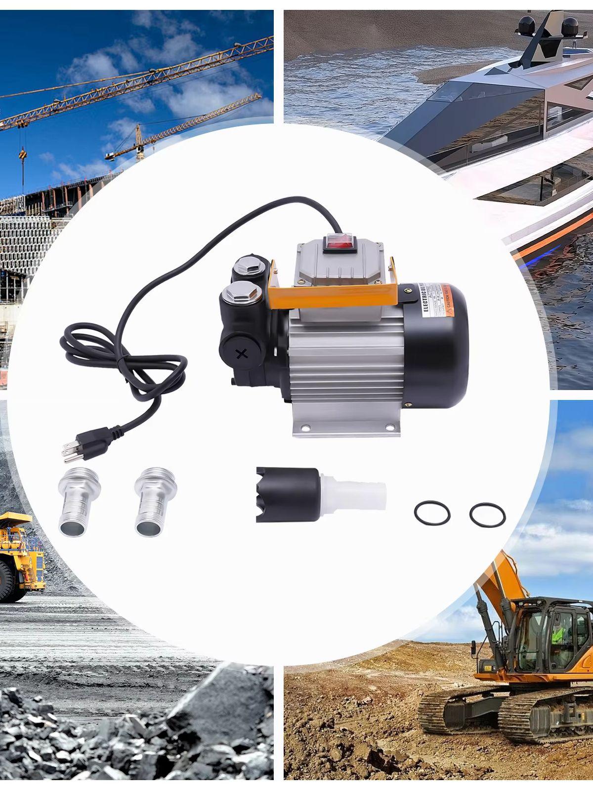 

110V AC 16GPM 60L/min Oil Transfer Pump, Electric Self-priming Oil Pump, Fluid Extractor Pump for Diesel, Kerosene, Biodiesel Other&US