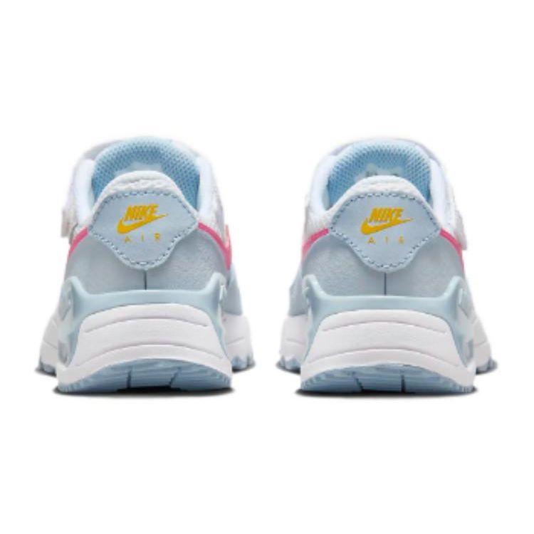 Nike Air Max SYSTM PS White Pinksicle Kids Sneakers Blue-Tint Light-Armory-Blue DQ0285-113