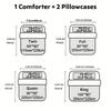 chadly 3pcs Super Soft Fashion Sense Of Technology Grid Thickening Quilt Set (1 Comforter +2 Pillowcases Without Core)
