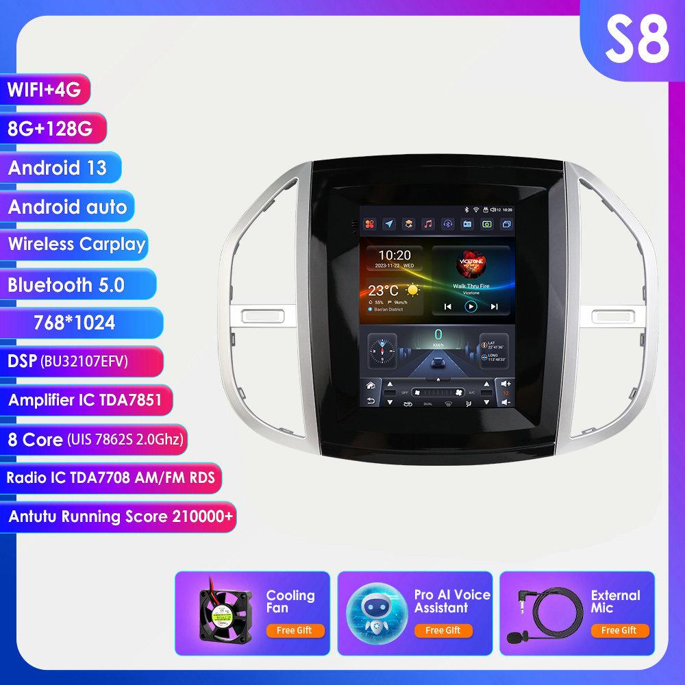 

Hizpo 9.7 Intelligent Screen 2din Android Car Radio Multimedia Video Player for Benz Vito 2014 - 2020 GPS Carplay Auto Stereo 4G RDS S8 8Core 8G 128G AI