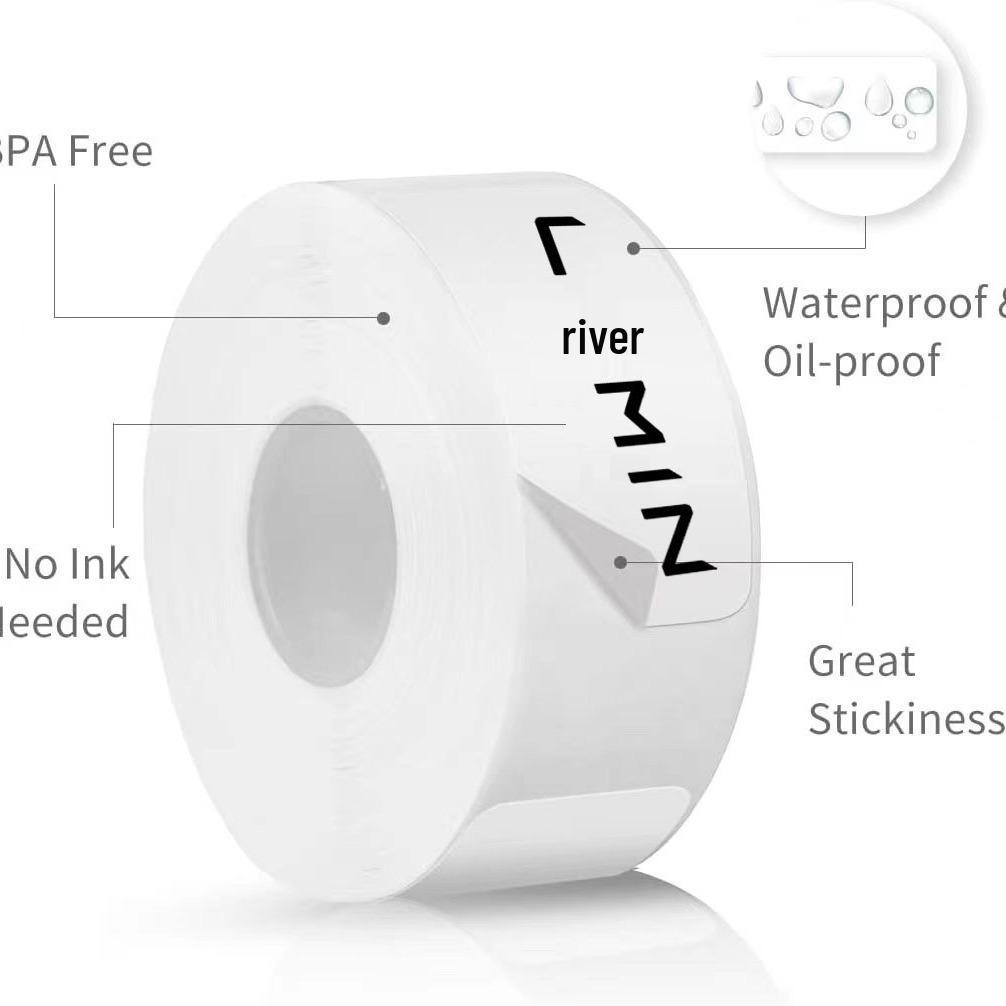 Small Roll Colored D30 Label Printing Paper, L12*40, L11P11P15 Stickers