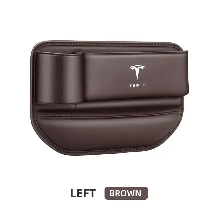 Car Sticker Tesla Car Seat Gap Slot Storage Box Auto Accessories For Tesla Model 3 2021 S X Y Style Roadster Invader Coil Mod WY