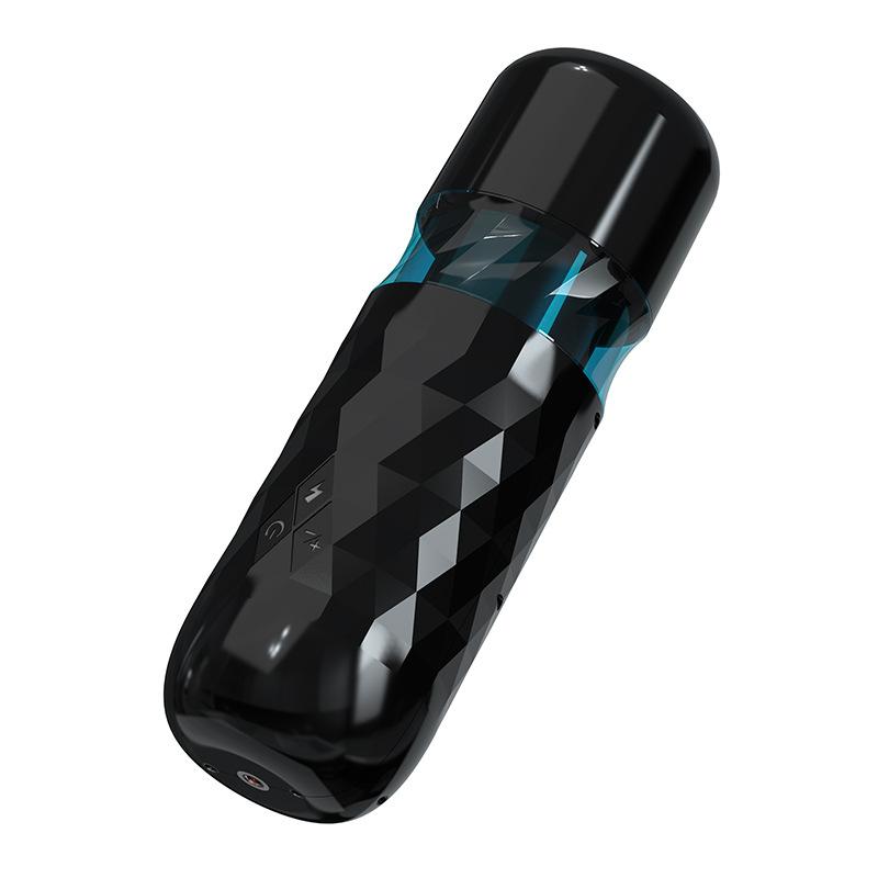 Men's Black Whirlwind Fully Automatic Insertion Male Cricket Aircraft Cup Electric Male Masturbation Device Sexual Products