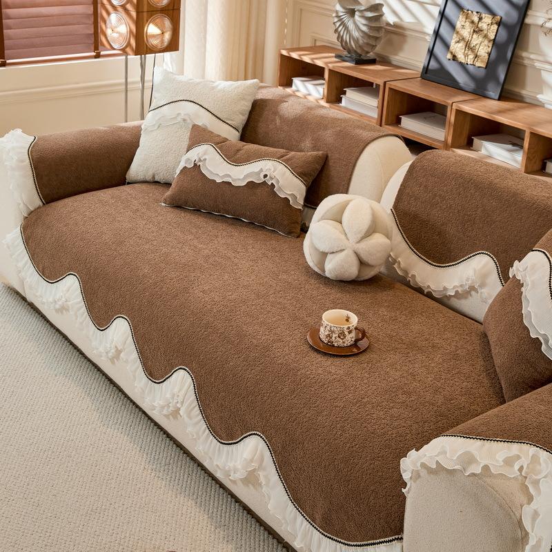 Cream Wind  New Special-Shaped Four Seasons Universal Sofa Cushion One-Piece Light Luxury Premium Sofa Cushion