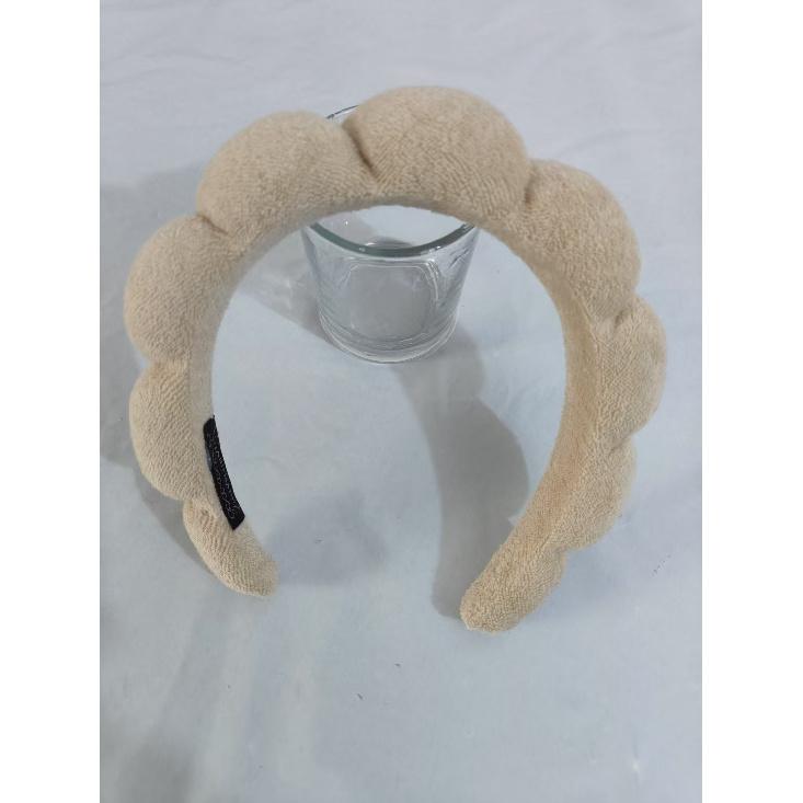 Women's Cloud Spa Headband, Soft Terry Cloth Hairband for Face Wash Makeup Workout