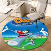 1pc Oggy and the Cockroaches Round Carpet, Made of Polyester,Perfect for Decorating Office Chairs, Living Rooms