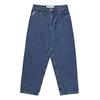 Mens Y2K Hip Hop Wide Leg Straight Fit Denim Jeans - Washed Cotton Loose Streetwear Style