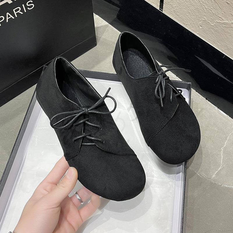 Spring, Summer and Autumn Flat Bottom Flat with Women's Shoes Large Size Single Shoes 35-43 Hundreds of Bow Leopard Print