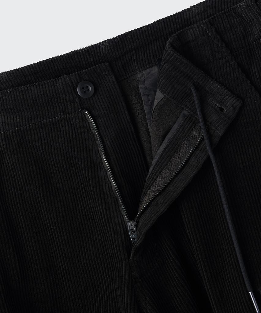 MUSINSA STANDARD Corduroy Parachute Cargo Pants [Black]