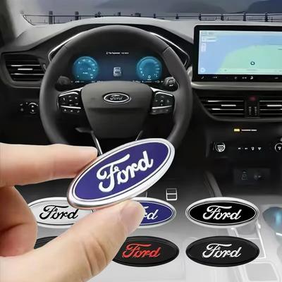 Car Steering Wheel Emblem Decals Badge For Focus 2 Mk3 F150 Mondeo Max Fusion Ranger Escort Explorer KugaTaurus Transit