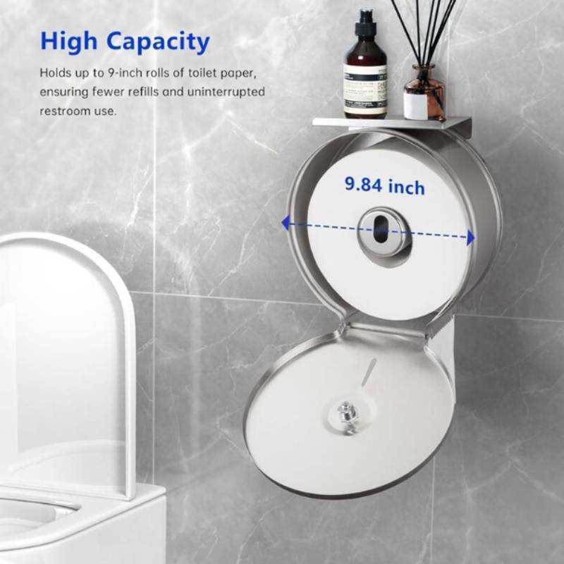 Listed Stainless Steel Bathroom Paper Dispenser Wall Mounted For Restroom