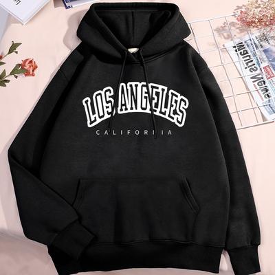 Los Angeles Kalifornia Miasto Bluza Męska Damska Kreatywność Crewneck Odzież Moda Pulower Bluza Jesień Polar Ciepła Streetwear