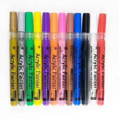 Neue 0,7mm Acryl Marker Stift Flüssigkeit-Tinte Maker Stift Graffiti Farbe Marker Papier Leinwand Glas Keramik Tuch Farbe kunst Versorgung