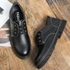 Young Men's Tooling Shoes Trendy Shoes Big Head Leather Shoes Men's Low Top Martin Shoes British Fashion Leather Casual Shoes