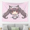 Cat Girl Amusement Park Nekopara Chocolate Chocola Tapestry Japanese Anime Cat Girl Maid Printed Room Decoration
