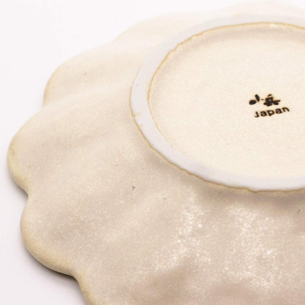 Mino Ware Kaneko Kohei [Linker] Plate, Medium Plate, White, Rinka, Diameter Approximately 17cm, Microwave and Dishwasher Safe, Made In Japan 555-0006