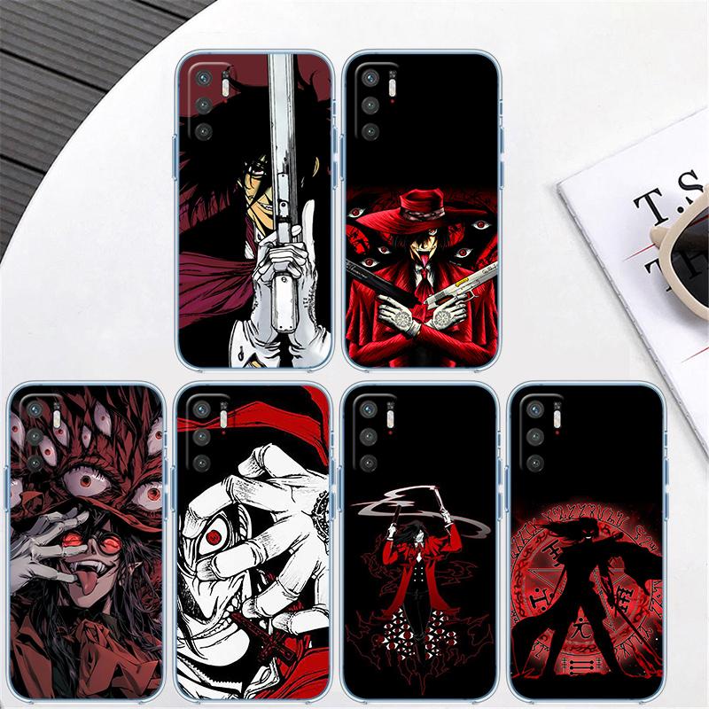 BH27 H-Hellsing Transparent Phone Case for Samsung Galaxy A04 A04S A14 A23 A34 A54 M23 M33 M52 M53