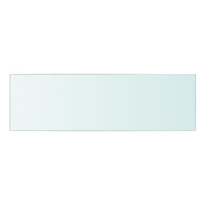 VidaXL Panneaux d'étagère 2 pcs Verre Transparent 50 x 15 cm