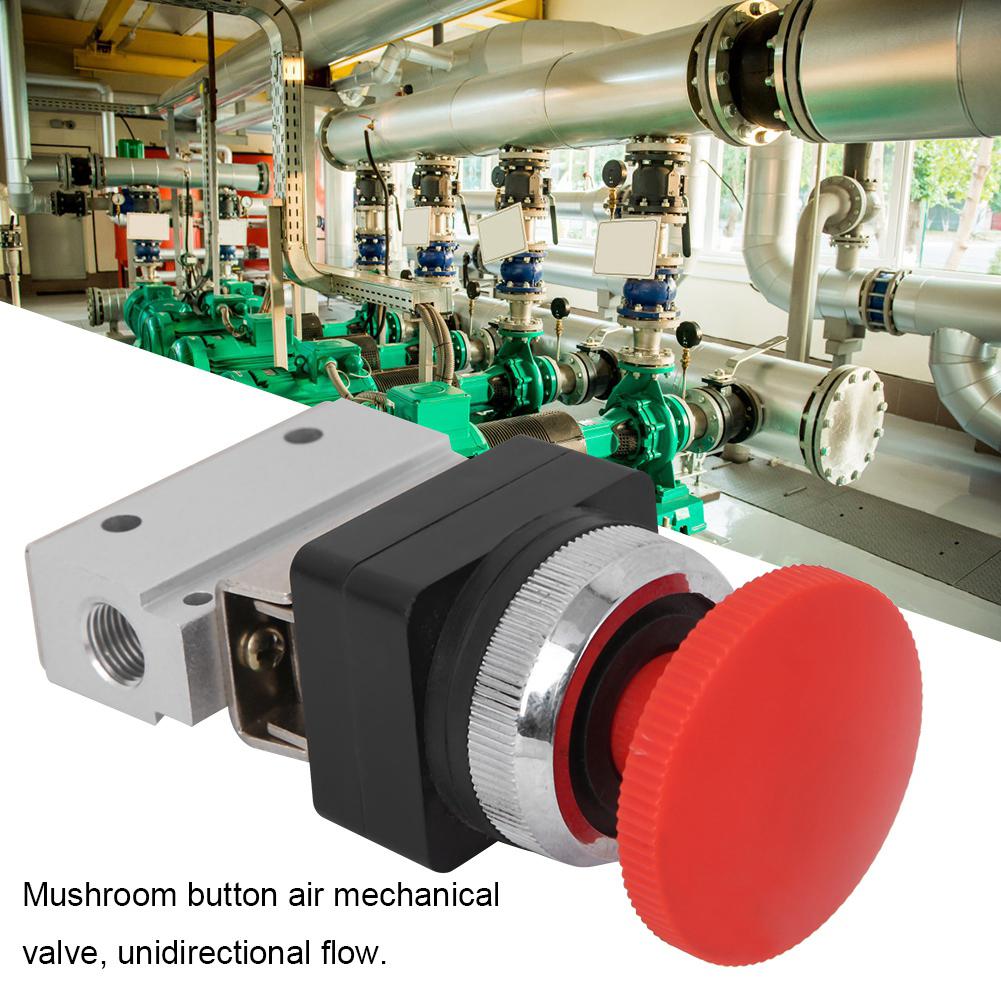 MOV 03EB G1 8 Thread MOV Mushroom Button Mechanical Valve 2 Way Air Mechanical Valve