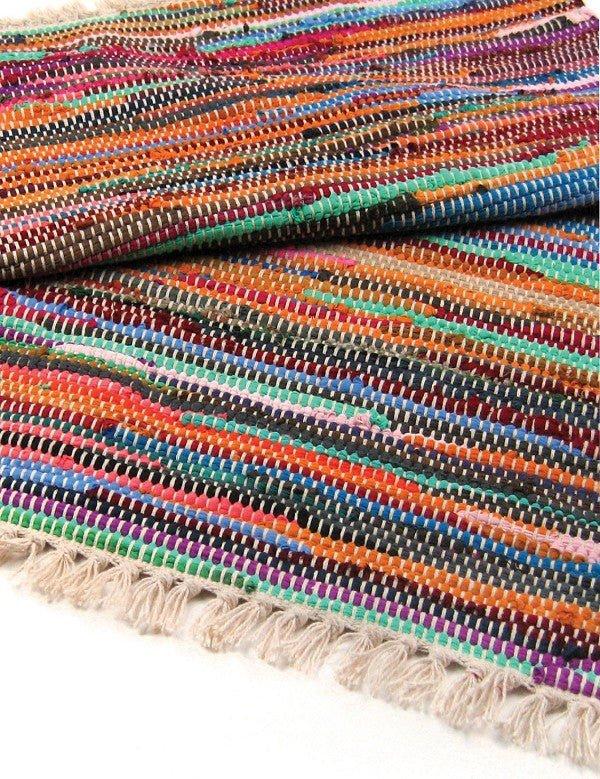 Rag Rug Handmade Natural 155 X 90cm