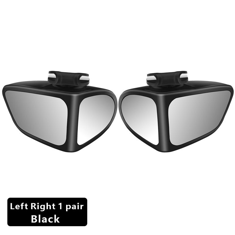 2Pcs Car Rearview Mirrors 360° Blind Spot Mirror Adjustable Rotatable Convex Wide-angle Clear Rearview Safety Mirror Accessories