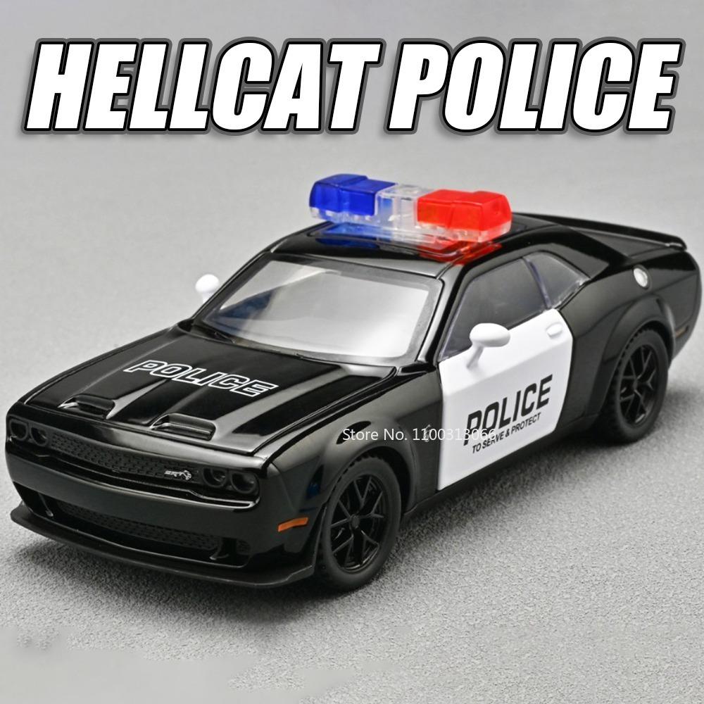 1:32 Hellcat Modell Miniatur Spielzeugautos Metall Druckguss Türen Geöffnet Simulation Innenraum Gummireifen Exquisite Polizeiauto Modelle