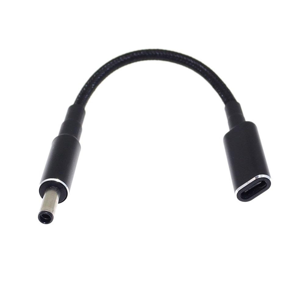 Type C Female to 4.5mm 3.0mm 100W PD Charger Cable Power Cable For Dell Laptop