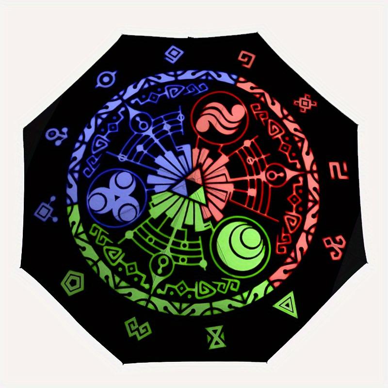 

Legend of Automatic Folding Windproof Umbrella with Sturdy Iron Frame, Portable Compact Travel Umbrella All-Season Use Parties a0807047