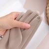 Velvet Gloves for Women Outdoor Cold Proof and Thickened Large Hair Elastic Touch Screen Mi Velvet Winter Windproof and Warm Gloves